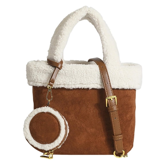 Bolso de felpa Sunnimix de hombro informal de gran capacidad