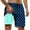 Blue, variant on Volleyball Shorts for Men Slim Fit Palm Tree Print Quick Dry Vacation Beach Shorts with Soft Mesh Lining Anti-Chafe Mens Summer Clothes,S