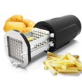 thumbnail image 1 of Electric French Fry Cutter, Professional Commercial Automatic French Fry Cutter Stainless Steel with 1/2 & 3/8 Inch Blade, Vegetable Cutter, Electric, 1 of 6