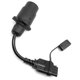 thumbnail image 5 of EU to US Trailer Light Converter 7 Pin Round Adapter European Trailer to 4 Pin Flat Socket Vehicle Tow Hitch Wire Plug, 5 of 5
