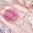 thumbnail image 4 of 1 Bag 90g Bingsu Beads Bulk Clear Bingsu Bead Pink Valentine's Day Iridescent Lightweight Romantic Soft Straw Tube Bead Bulk for Fish Bowl Table Filling Women Party Wedding DIY Accessories Pink DIY, 4 of 9