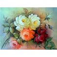thumbnail image 1 of Pintura de diamantes de rosa multicolor de 30 × 40 (30 * 40, 1 pieza) Pintura de diamantes Bordado de diamantes Peint, 1 of 1