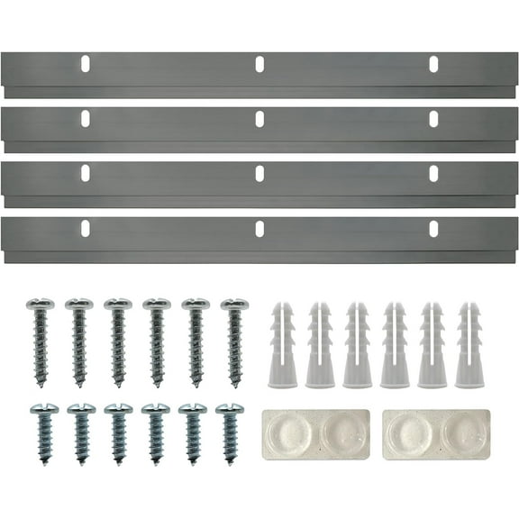 Picture Hang Solutions 12 in Light French Cleats for Metal and Wood 100-lb Capacity 2 Pairs per Pack