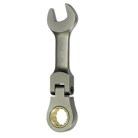 Uxcell Flex Head Ratchet Wrench 1/2" SAE 72 Tooth 12 PT Ratcheting Combination Wrench