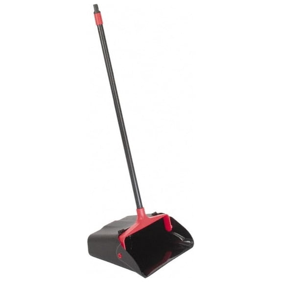 Upright Plastic-Body Dustpan with Wheels