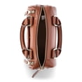 thumbnail image 2 of Madden NYC Women's Multi Zipper Barrel Bag, Cognac, 2 of 5