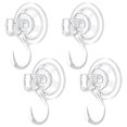 thumbnail image 1 of Suction Hooks, 4 Pack Suction Cup Hooks Removable and Reusable Razor Hook for Shower Waterproof Powerful Vacuum Suction Cup Hook Holder for Towel Bathrobe Loofah Hooks, 1 of 6