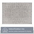 thumbnail image 4 of Well Woven 5' x 7' Gray Geometric Outdoor Rug, 4 of 8