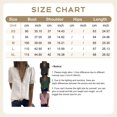 thumbnail image 5 of Blusa sexy de gasa con cuello en V profundo y manga corta con lunares suizos para mujer, 5 of 5