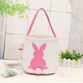 thumbnail image 2 of Cesta de mano de Pascua Ticfox 25x23cm Lona color Rosa, 2 of 10
