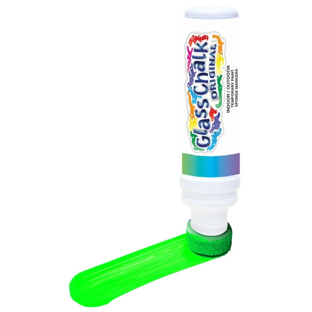 Glass Chalk Paint Sponge Marker, Indoor, Outdoor, Auto, Craft, Neon
