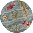 thumbnail image 1 of HomeRoots 353045 5 ft. 6 in. Round Polyester Seafoam Area Rug, 1 of 1