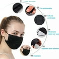 thumbnail image 2 of XIRQI Disposable Face Mask,50 PCS Black Masks,3 Ply Protection Face Masks, 2 of 7