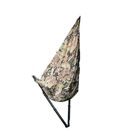 Low-Profile Hunting Chair - Lightweight Portable Camo Seat for Outdoor Hunting Fishing Camping & Events
