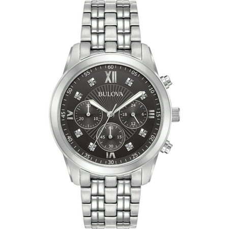- Bulova Men's Diamond Accent Chronograph Watch