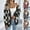 Black, variant on Lovzfmll Cardigan Sweaters for Women, Color Block Plaid Pullover, Open Front Knit Sweater, Fall Winter Clothing