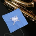 thumbnail image 4 of CATIEBYE 1Pcs Blue Double-faced Pile Cleaning Cloth for Wind Instrument Care and Maintenance, 4 of 6