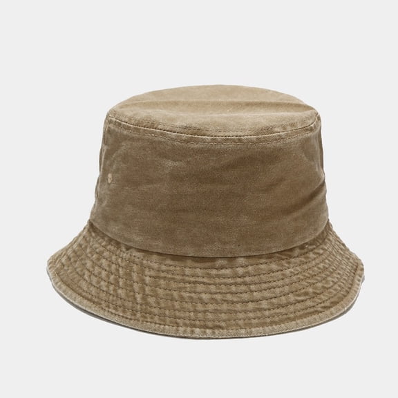 HuangHuanChen Washed Cotton Bucket Hat Trendy Hot Summer Sun Hat for Beach, Golf, Fishing Fun Outdoor Vacation Boonie for Men and Women Outdoor Sun Visor