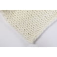 thumbnail image 6 of Silver One International Chunky Knitted Throw Blanket, Cream, 50" x 60", 6 of 6