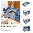 thumbnail image 2 of Yayeee Collapsible Cube Storage Bin with Lid Fabric Closet Decorative Basket with Handles, Blue Night Sky, 2 of 7
