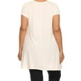 thumbnail image 4 of Women's Plus Size Side Pockets Loose Fit Short Sleeves T-Shirt Tunic Top, 4 of 4