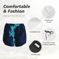 thumbnail image 4 of Daiia Blue Marble And Gold Pattern Women's 2 in 1 Running Shorts - Lightweight Athletic Workout Gym Yoga Shorts Liner with Phone Pockets-XX-Large, 4 of 7