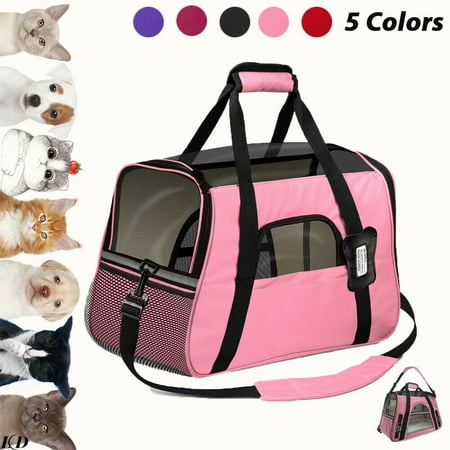 Dog Carrier Portable Cat Carrier Breathable Pet Carrier with Adjustable Shoulder Strap Pet Travel Carrier Purple