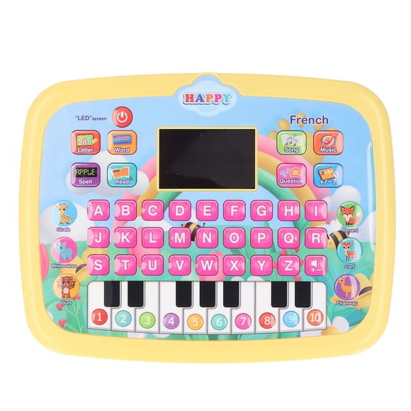 Machine d'Apprentissage du Français à Écran LED, Jouet Éducatif d'Apprentissage Précoce pour Enfants, Tablette de Lecture Interactive pour Enfants