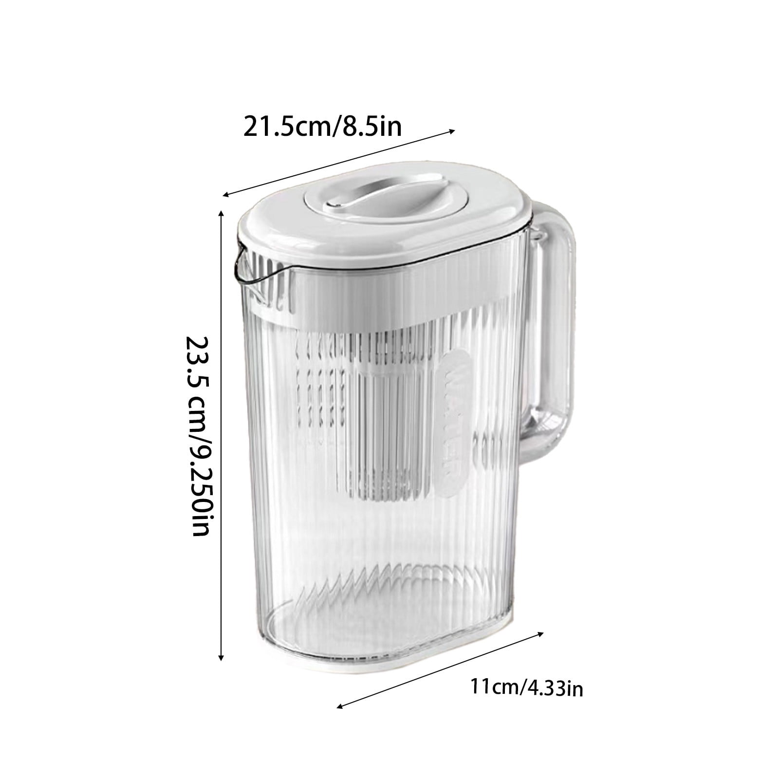 Summer Savings Clearance! RFUGUG Glass Pitcher,Glass Water Pitcher with Lid,Iced Tea Pitcher for Fridge,for Juice, Coffee, Milk, Cold or Hot Beverages, Gift for Men and Women