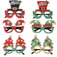 thumbnail image 1 of Juego de 6 vasos navideños divertidos, juego de marcos para vasos para fiesta de Navidad, árbol de Navidad, gorros de Papá Noel, vasos novedosos, decoración con purpurina para adultos y niños, 1 of 5