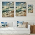 thumbnail image 4 of Designart "Beach Photo Coastal Euphony VI" Nautical & Beach Print on Natural Pine Wood, 4 of 5