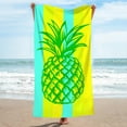 thumbnail image 4 of LACKUST Yellow Pineapple Beach Towel - Quick-Dry Double-Sided 140x70cm for Beach & Backpacking, 4 of 6