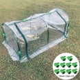 thumbnail image 2 of CJC Mini Green House Garden Outdoor Tunnel Plastic Grow Small Garden Greenhouses Movable Plant Greenhouse 47.24 x 23.62 x 19.68", 2 of 7