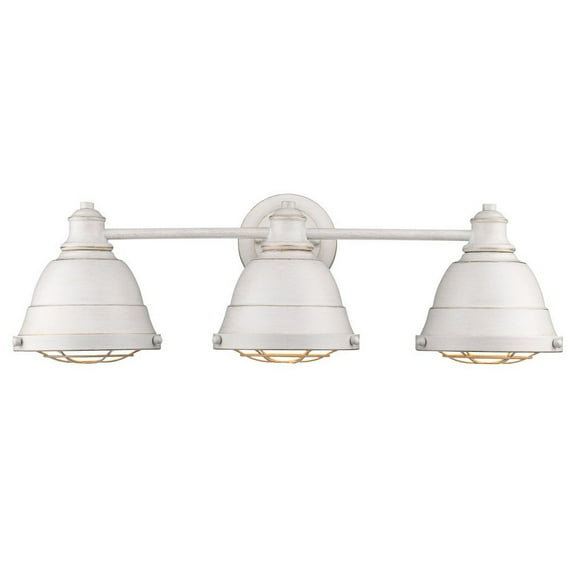 Golden Lighting Bartlett 3-light Vanity in French White