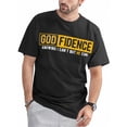 thumbnail image 1 of knowing i cant but he can christian religious jesus shirt n shirtPrinted Pattern Men Sports Black Casual Blazer Short Sleeve T-shirt 220g Tee For Adult, Men, Women, Teen, Teenager, Adolescent, Youth., 1 of 6