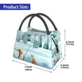 thumbnail image 2 of Gaeub Gnome And Red Fox Fishing Collapsible Cooler Bag Insulated,Leakproof Food Bag for Hot or Cold Food Delivery,Travel Insulated Bag, or Beach Cooler Bags, 2 of 6