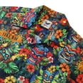 thumbnail image 2 of YIUME Hawaiian Shirt For Men 1940s Vintage TIKI BAR Shirt Camp Collar, 2 of 8