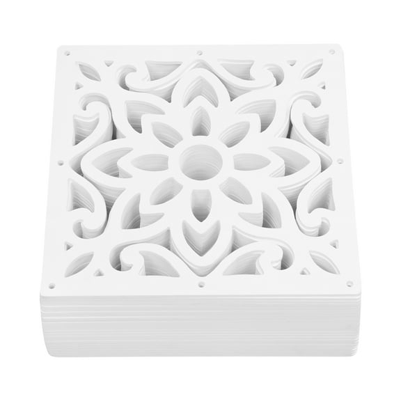 24 Pcs Modern Privacy Screen Panels Wood Plastic Plate Hollow Out Design Screen Panels Hanging Room Divider Decorative Wall Screen Panels