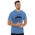 thumbnail image 4 of Happy Father's Day Dad Mustache Men's Graphic T Shirt Tees Brisco Brands M, 4 of 6