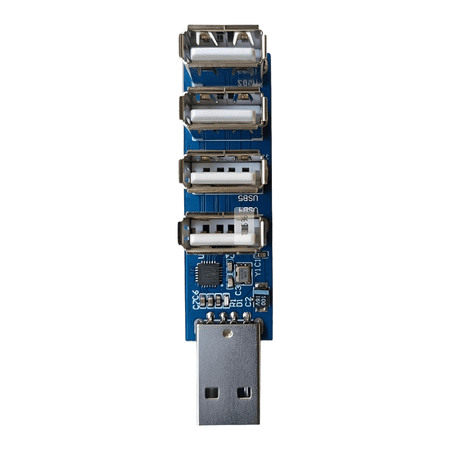 CH334F USB Hub 2.0 Expands Four Ports Stable Data Transfer Compact ABS Design For Laptop Desktop Compatibility Home Office Travel