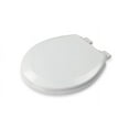 thumbnail image 2 of Croydex Clavey Round Wooden Toilet Seat, Stick Tight, Soft Close, Quick Release, 2 of 8