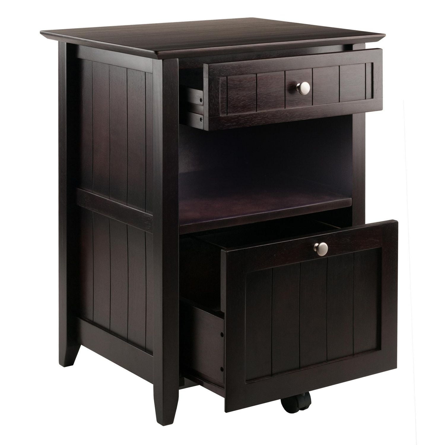 Winsome Burke File Cabinet Coffee Finish
