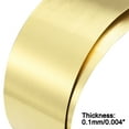 thumbnail image 4 of Uxcell Brass Sheet Roll Metal Foil Plate 1000mm Length x 50mm Width x 0.1mm Thickness, 4 of 4