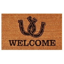 Calloway Mills 121723672 Horseshoe Welcome Doormat 36" x 72"