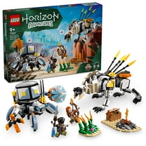 LEGO Horizon Adventures Aloy & Varl vs. Shell-Walker & Sawtooth Kids Toy - Building Toy for Boys & Girls, Ages 9  - Gaming Gift Idea for Horizon Fans - 77037
