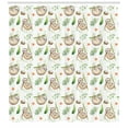 thumbnail image 3 of Ambesonne Sloth Shower Curtain, Mother and Flowers, 69"Wx70"L, Pale Brown Green, 3 of 3
