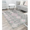 thumbnail image 2 of Soleil BR15E Native Blush Tribal Moroccan gray Area Rug, 5'x7', 2 of 9