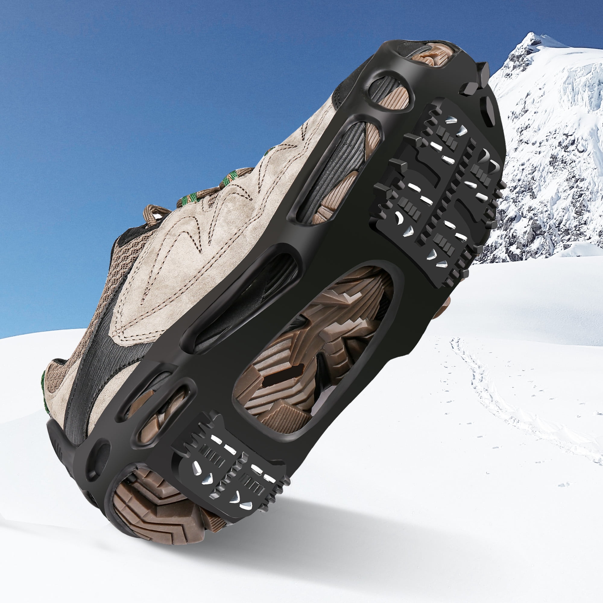 IMAGE 24 Spirks Walk Traction ice cleats, Walking Anti-slip Ice Snow ...