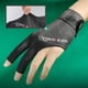 thumbnail image 2 of Guantes de billar con dedos abiertos Entrenamiento amateur de poliéster transpirable (gris negro), 2 of 4