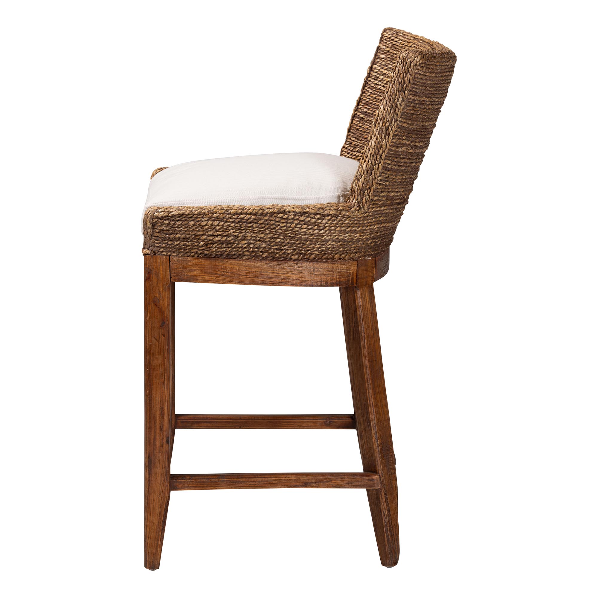 bali & pari Ridley Boho Counter Stool, Counter Height, Brown Wash